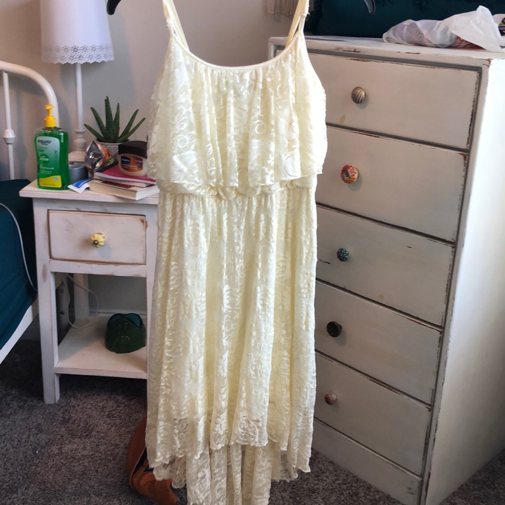 cream dress worn once